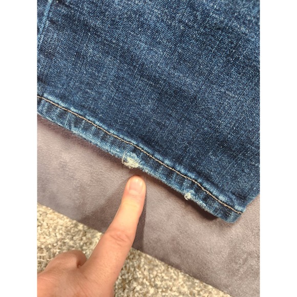 BKE Jeans Jake Womens Size 32x32 Straight Leg Denim Blue Distressed - Picture 7 of 15